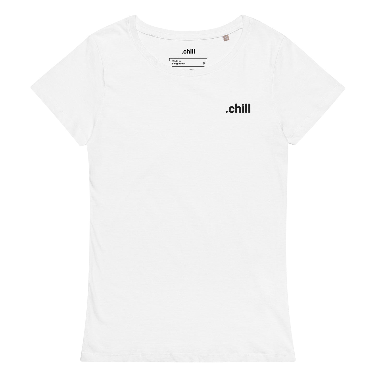 Camiseta orgánica .chill básica para mujer