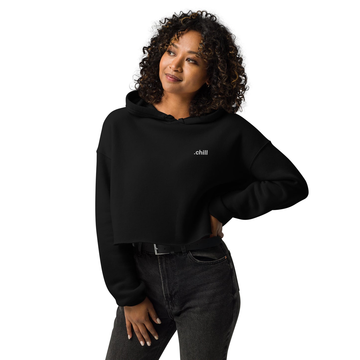 Sudadera corta (crop hoodie) .chill